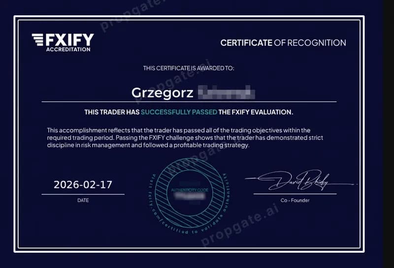 Challenge certificate